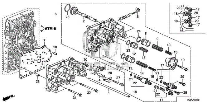 Transmission - Automatic/AT Servo Body (L4) for 2012 Honda ACCORD SEDAN #1