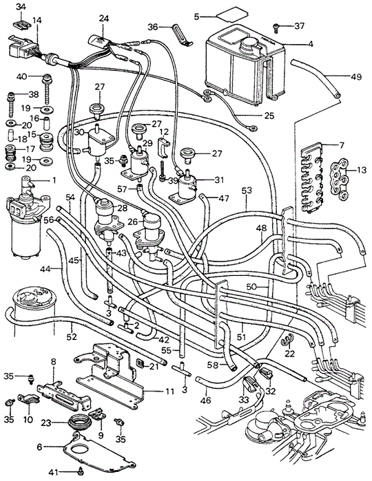 ENGINE/CONTROL BOX (4) for 1981 Honda CIVIC HATCHBACK #1