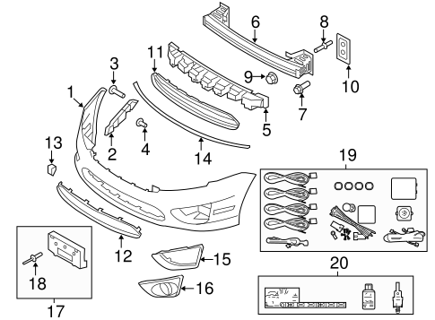 Fusion BUMPER & COMPONENTS - FRONT