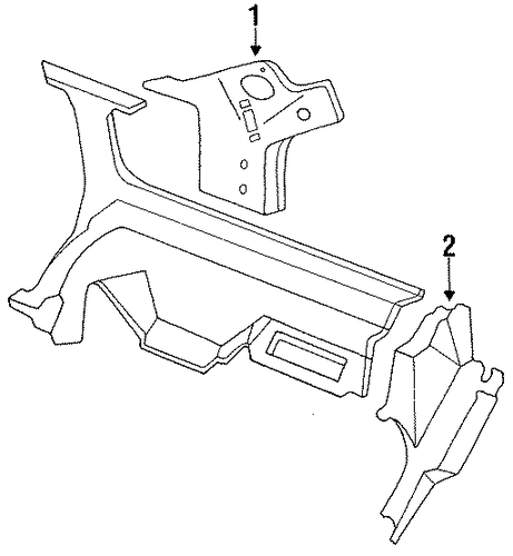 Taurus INTERIOR TRIM - REAR BODY