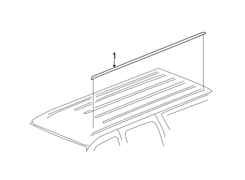 Yukon XL 1500 EXTERIOR TRIM - ROOF