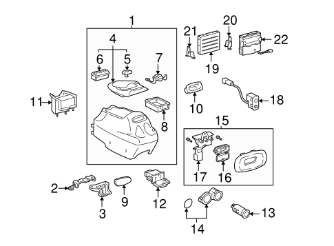BODY/CENTER CONSOLE for 2006 Toyota Tundra #1
