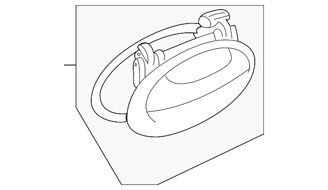 4859880 Деталь HANDLE, OUTSIDE, RIGHT