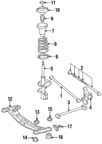 REAR SUSPENSION/REAR SUSPENSION for 1993 Toyota Camry #1