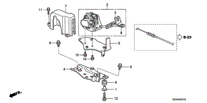 Chassis/Accelerator Sensor for 2007 Honda ACCORD SEDAN #1