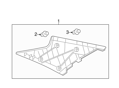 BODY/INTERIOR TRIM - QUARTER PANELS for 2012 Toyota Camry #1