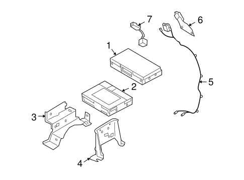 Communication System Components for 2013 Infiniti FX50 #0