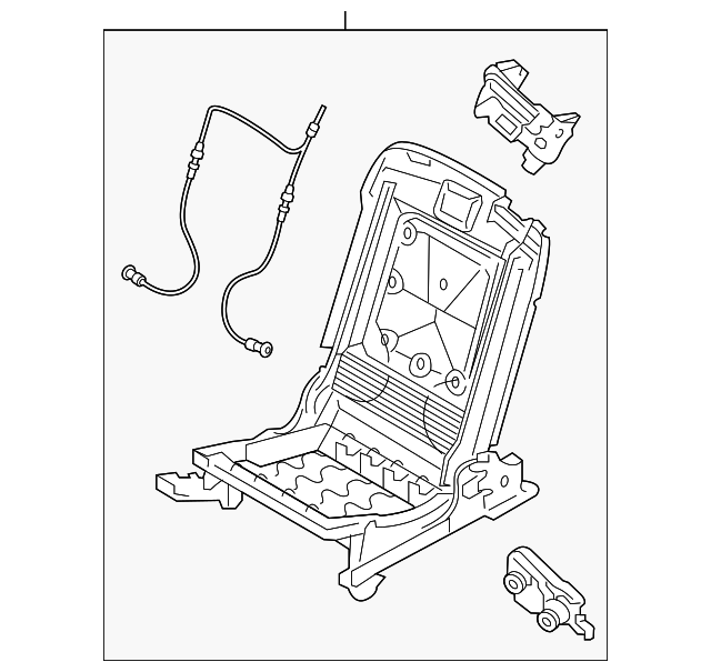 31351909 Деталь SEAT FRAME, RIGHT