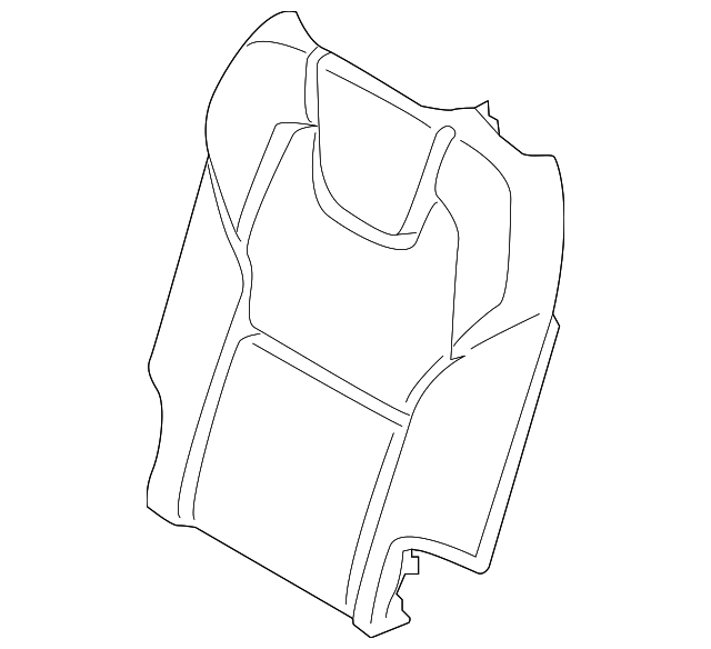39824793 Деталь SEAT BACK COVER, RIGHT