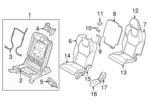 XC90 REAR SEAT COMPONENTS