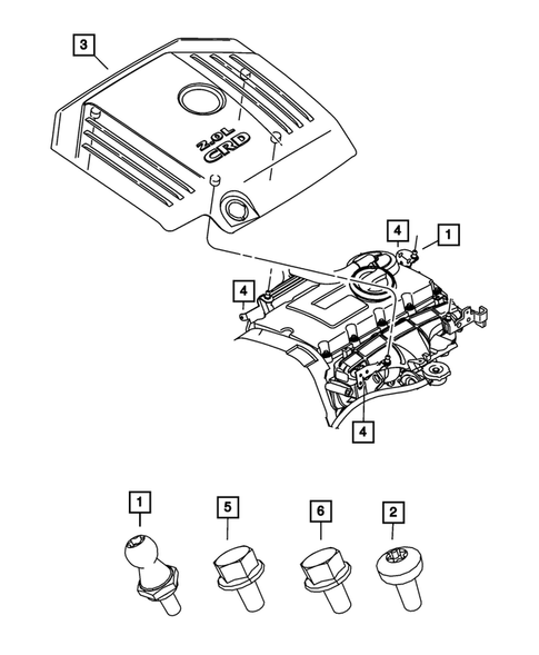 Engine Identification, Service Engines & Engine Service Kits for 2009 Jeep Patriot #0