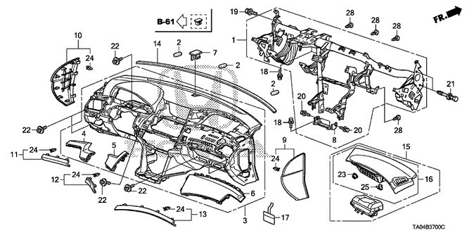 Interior/Bumper/Instrument Panel for 2009 Honda ACCORD SEDAN #1
