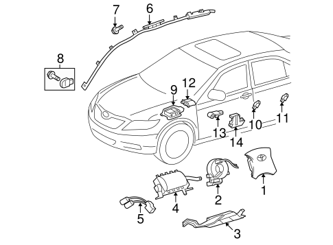 Electrical/Air Bag Components for 2010 Toyota RAV4 #8