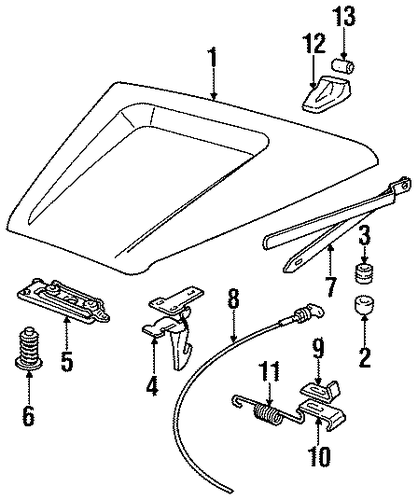 Defender 90 HOOD & COMPONENTS