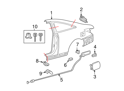 BODY/QUARTER PANEL & COMPONENTS for 2005 Toyota Solara #1
