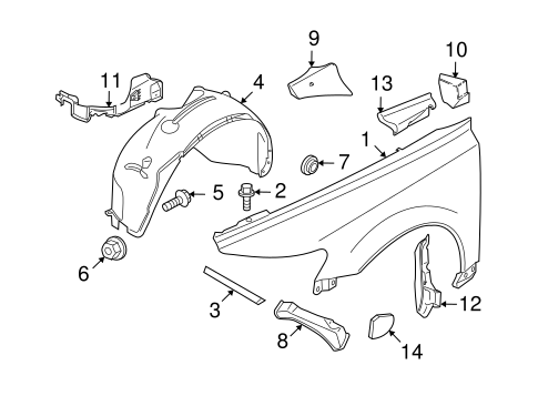 Fender & Components for 2011 Volvo C70 #0