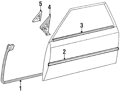 Door & Components for 1986 Toyota Celica #0