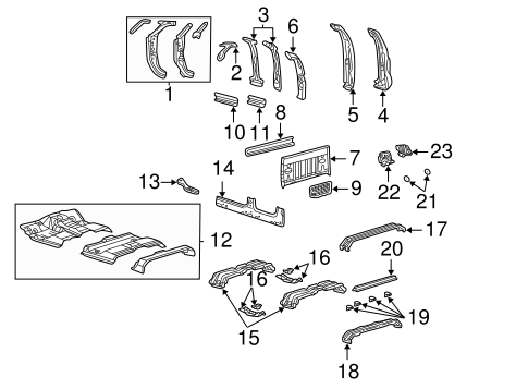 Body/Hinge Pillar for 2005 Ford F-350 Super Duty #2