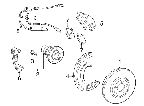 Brakes/Anti-Lock Brakes for 2009 Ford Taurus X #2