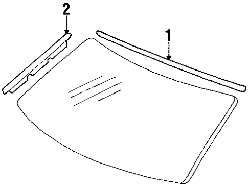 BODY/REVEAL MOLDINGS for 1998 Toyota T100 #1
