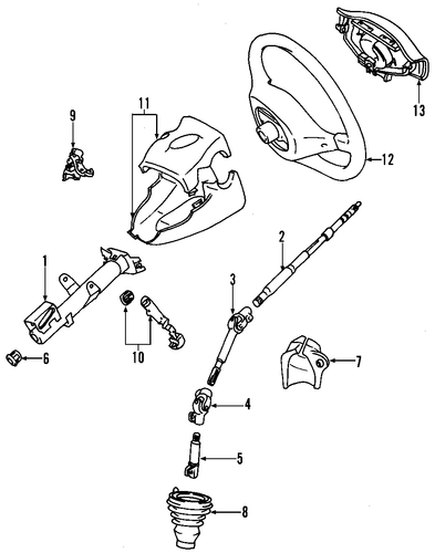 STEERING/STEERING WHEEL for 2003 Toyota Echo #1