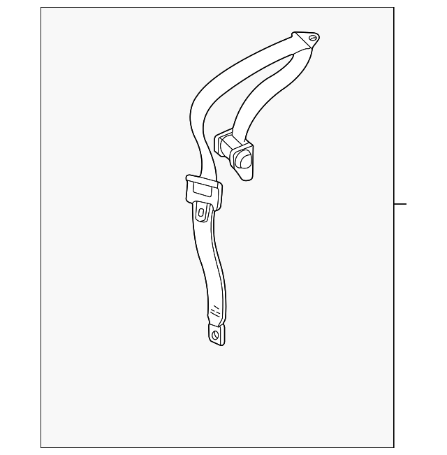 8611415 Деталь BELT & RETRACTOR, LEFT