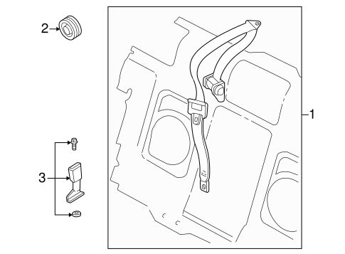 C70 REAR SEAT BELTS
