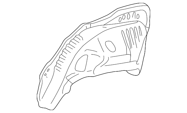 F6DZ7427887A Деталь INNER WHEELHOUSE, LEFT