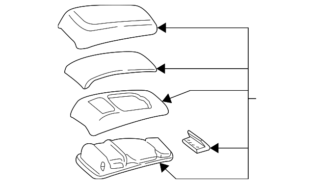 YF1Z5406024AAC Деталь ARMREST DOOR