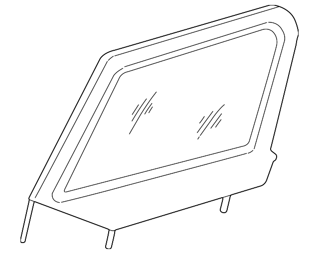 5FV22LTBAE Деталь DOOR GLASS, RIGHT