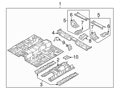 Floor & Rails for 2010 Chevrolet Aveo #0
