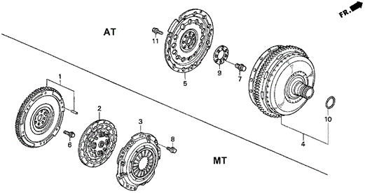 Clutch - Torque Converter for 2001 Honda Prelude #0