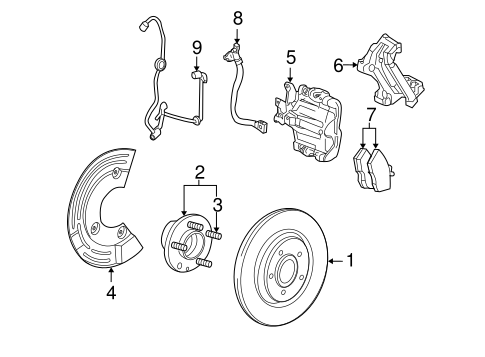 Brakes/Brake Components for 2009 Ford Taurus #2