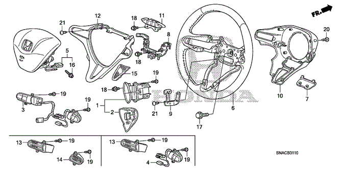 CHASSIS/STEERING WHEEL (SRS) for 2010 Honda CIVIC SEDAN #1