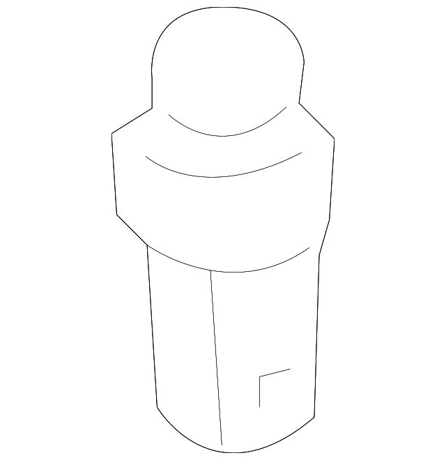 8A8Z-1621999-AB LOCK KNOB BEZEL, LEFT