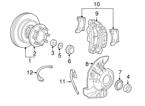 Brakes/Anti-Lock Brakes for 2001 Ford F-350 Super Duty #2