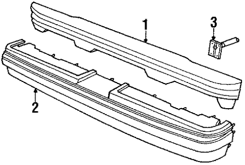 Thunderbird BUMPER ASSEMBLY - REAR