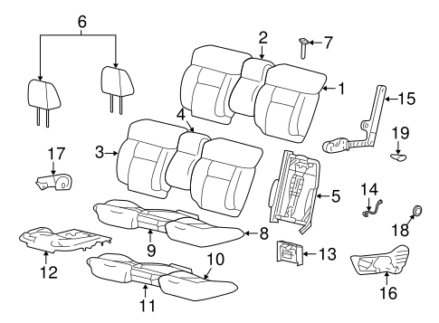 Body/Front Seat Components for 2004 Ford F-150 #7