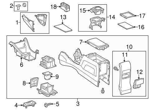 BODY/CONSOLE for 2016 Toyota Prius V #1