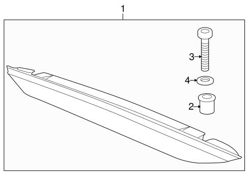 High Mounted Stop Lamp for 2008 Porsche Boxster #0