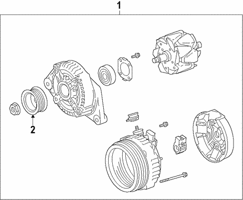 Alternator for 2016 Toyota Highlander #1