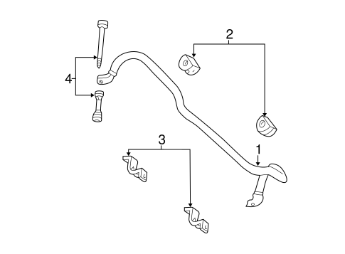 Front Suspension/Stabilizer Bar & Components for 2000 Ford F-150 #1