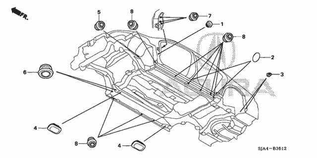 Grommet (Lower) for 2009 Acura RL #0