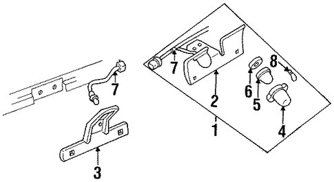 K3500 Pickup LICENSE LAMPS 2