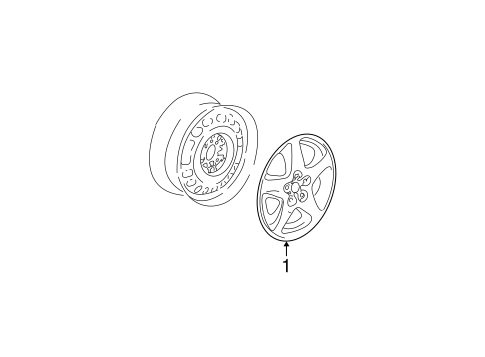 Front Suspension/Wheel Covers & Trim for 2005 Dodge Grand Caravan #1