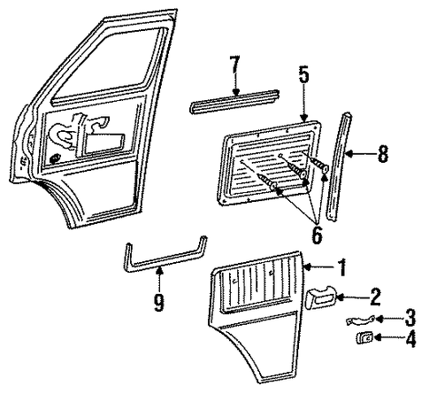 G3500 INTERIOR TRIM - FRONT DOOR