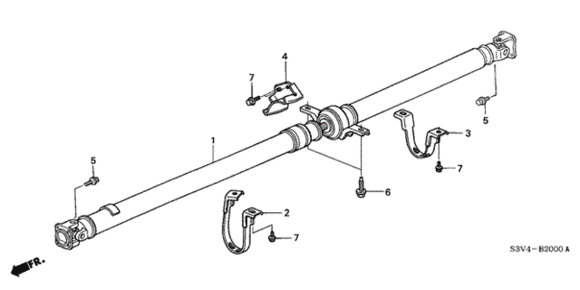 Propeller Shaft for 2001 Acura MDX #0