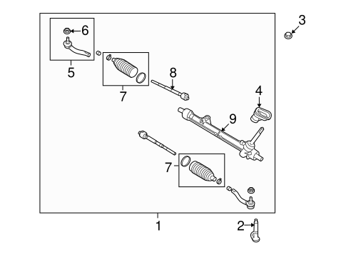 Steering Gear & Linkage for 2010 Nissan Sentra #0