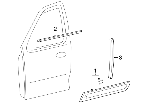 Mariner EXTERIOR TRIM - FRONT DOOR
