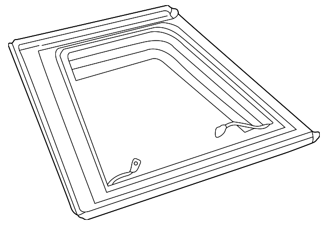 CVB103170 Деталь QTR GLASS, LEFT